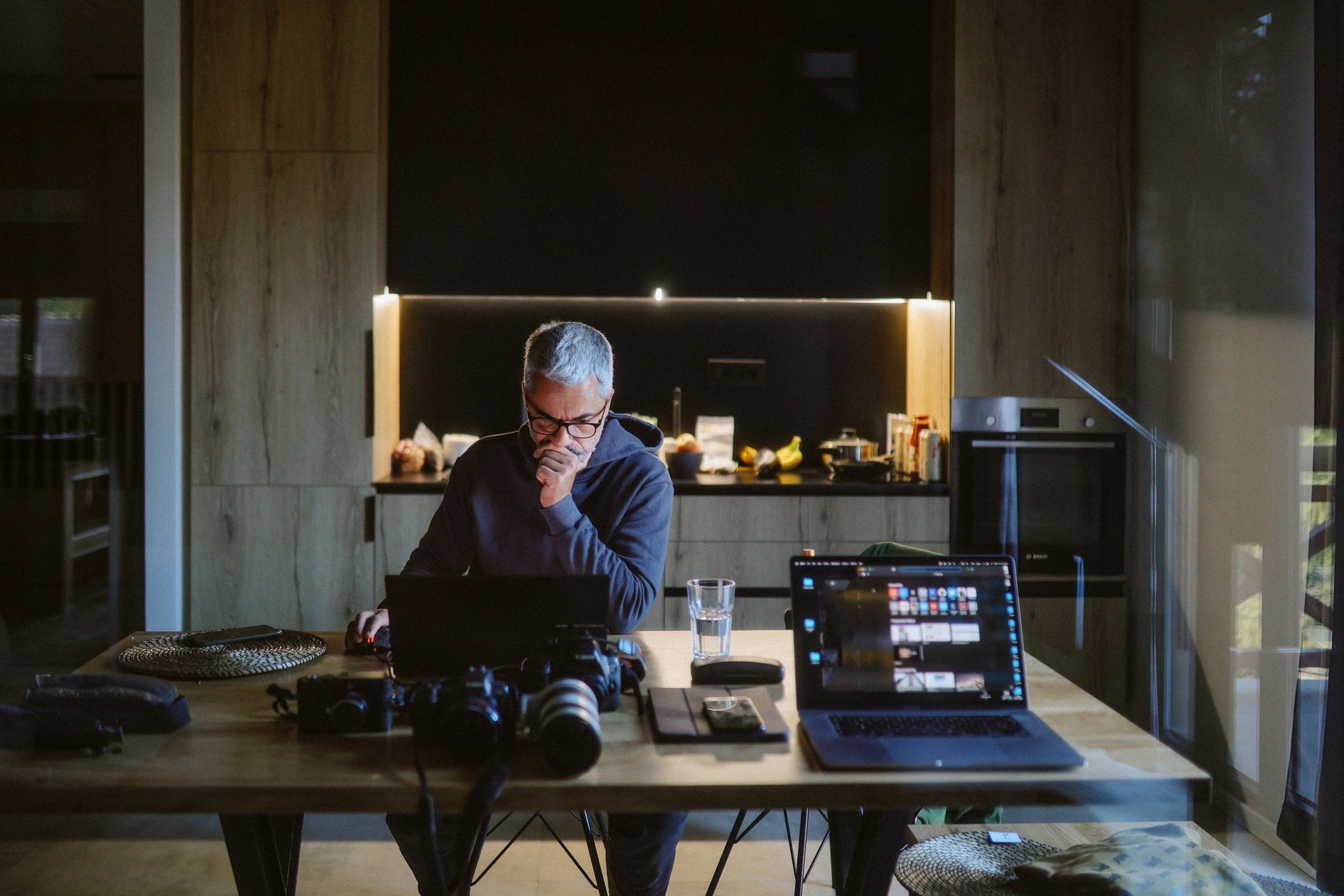 Creative professional working in a modern interior